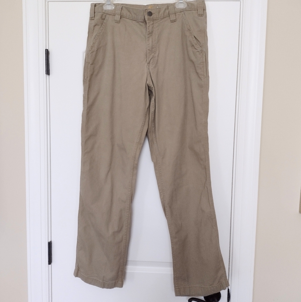 Carhartt Relaxed Fit Khaki Cargo Style Men's Pants Sz 33x31